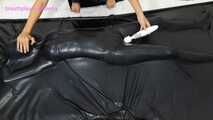 Xiaomeng in Vacuum Bed Teased with Tape 4