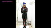 Xiaomeng Wearing Latex in Hot and Stuffy Room 5