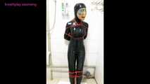 Xiaomeng Wearing Latex in Hot and Stuffy Room 9