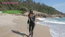 Xiaomeng Latex Breathplay at the Beach 10