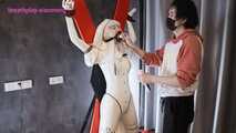 Xiaomeng White Latex Nun in CO2 Hell 6